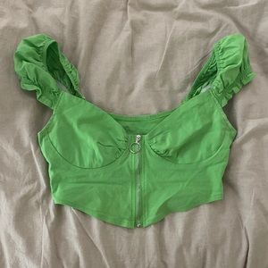 Zip up going out top